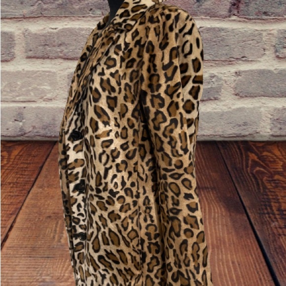 Women’s Velvet By Graham & Spencer leopard jacket blazer size small - Picture 3 of 6